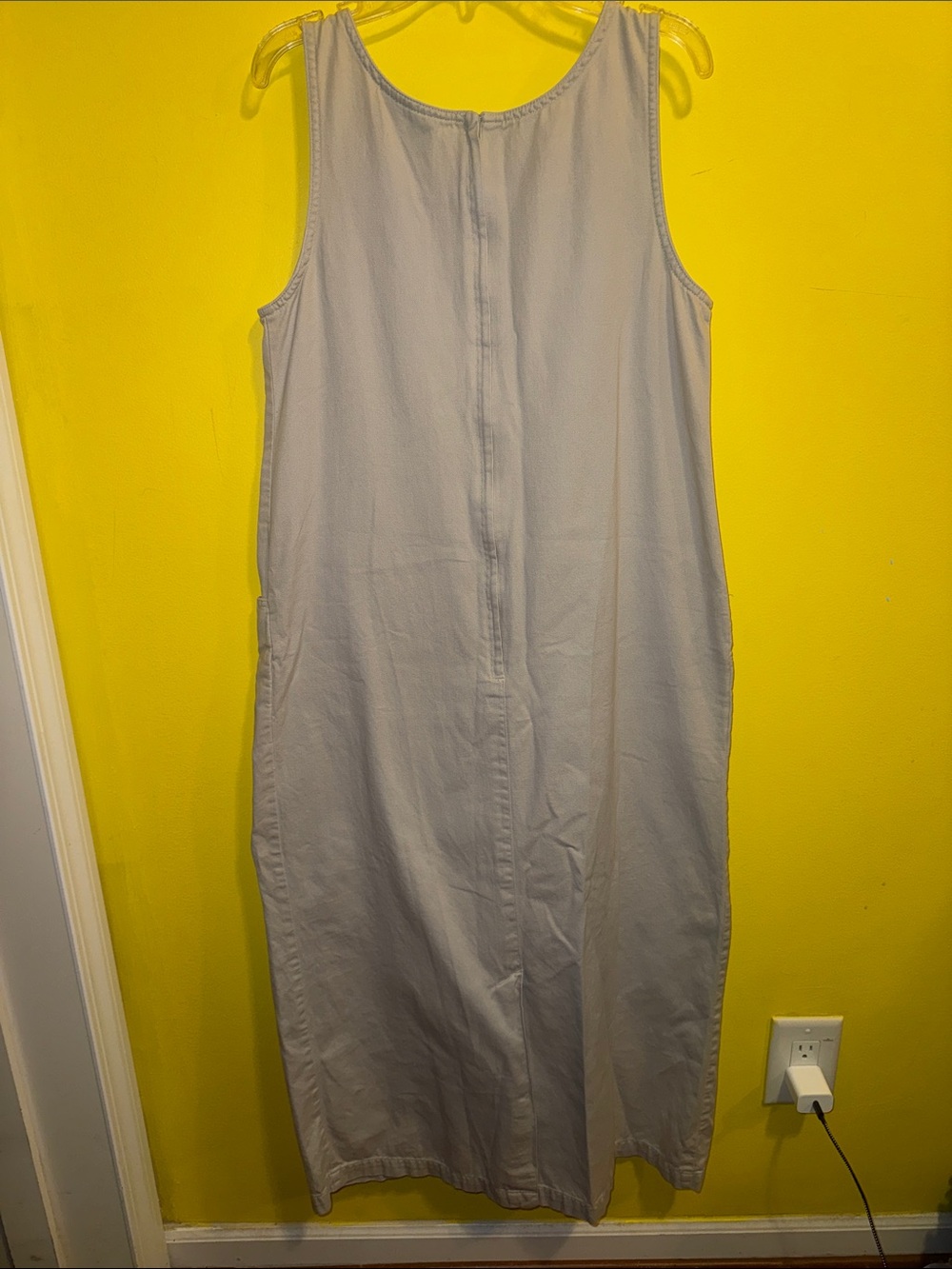 Blue J Light Gray Sleeveless Pinafore Dress - Picture 7 of 8